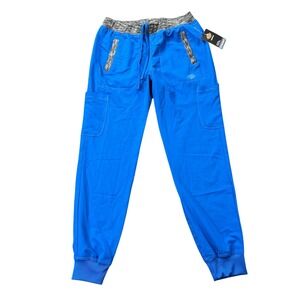 Dickies Dynamix Women's‎ Small Scrubs Jogger Pants Tapered Leg Royal DK185 ROY